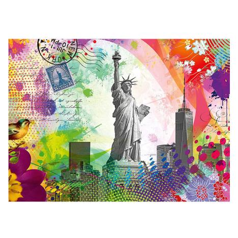 New York Postcard 500pc Jigsaw Puzzle Extra Image 1